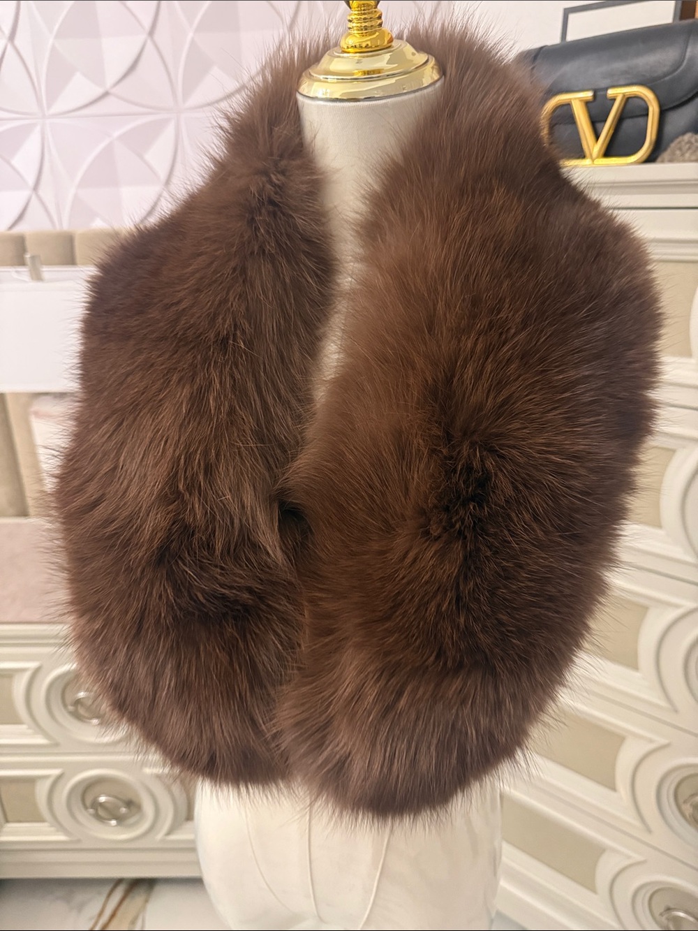 Real Fox fur collar